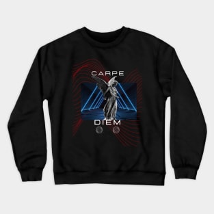 black modern streetwear carpe diem Crewneck Sweatshirt